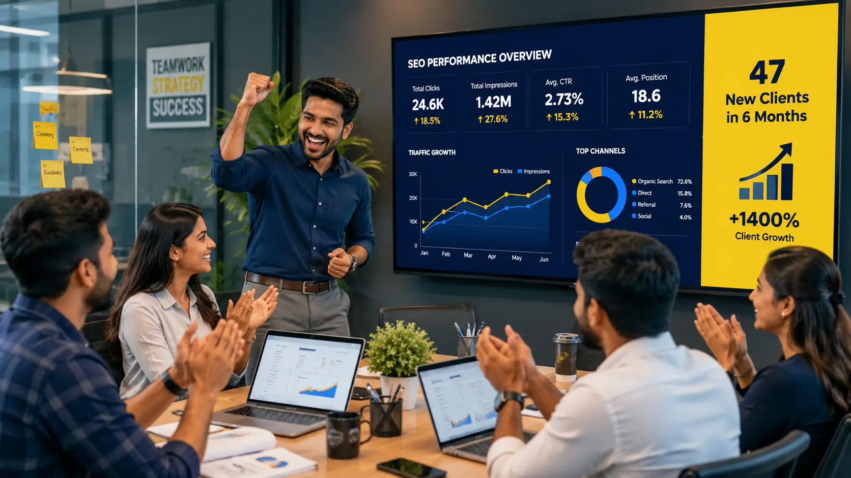 SEO Growth Case Study Infrastructure Result